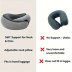 JetGlide Cushioned Neck Pillow For Long Journey Comfort