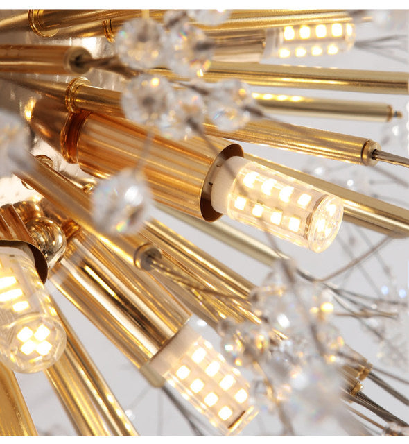 Lampada a sospensione Asterra Crystal Dandelion con pendente a soffitto, lampada moderna
