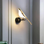 Gilded Hummingbird Wall Fixture With Gold Finish On Iron
