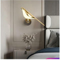 Gilded Hummingbird Wall Fixture With Gold Finish On Iron