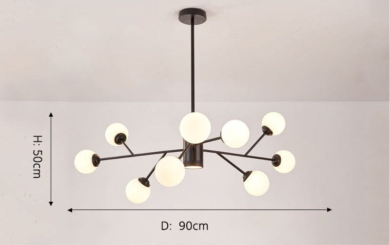 Lustre à bulles Marlow pour éclairage intérieur moderne