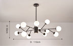 Lustre à bulles Marlow pour éclairage intérieur moderne