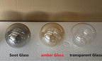LuminaOrb Glass Globe Staircase Chandelier Ambient Glow