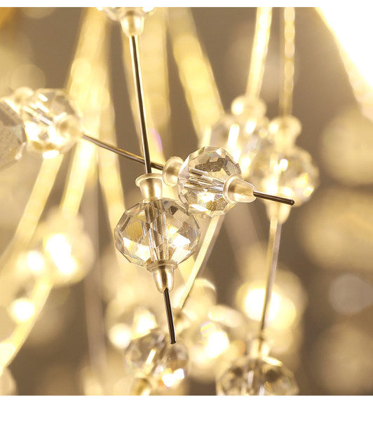Lampada a sospensione Asterra Crystal Dandelion con pendente a soffitto, lampada moderna