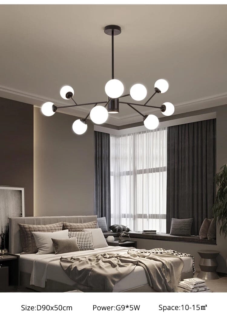 Lustre à bulles Marlow pour éclairage intérieur moderne