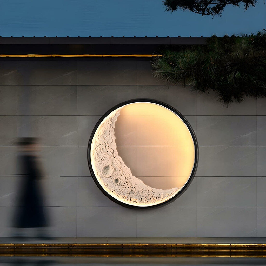Moonlit Crescent Wall Fixture For Modern Living Spaces
