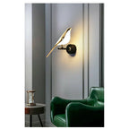 Gilded Hummingbird Wall Fixture With Gold Finish On Iron