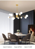 Lustre à bulles Marlow pour éclairage intérieur moderne