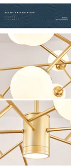 Lustre à bulles Marlow pour éclairage intérieur moderne