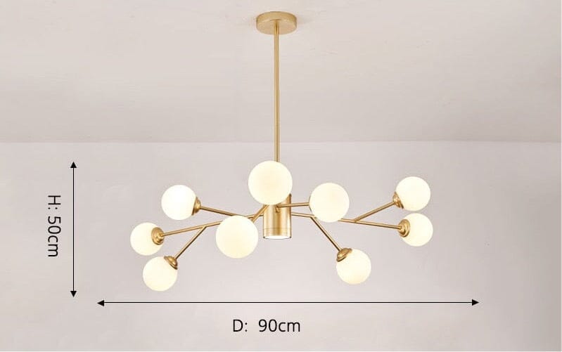 Lustre à bulles Marlow pour éclairage intérieur moderne