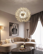 Lampada a sospensione Asterra Crystal Dandelion con pendente a soffitto, lampada moderna