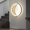 Moonlit Crescent Wall Fixture For Modern Living Spaces