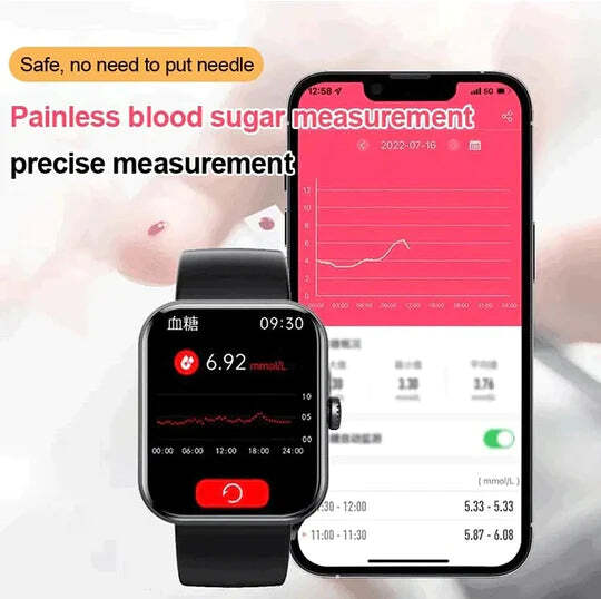 VitaPulse Smartwatch For Glucose Monitoring Noninvasively
