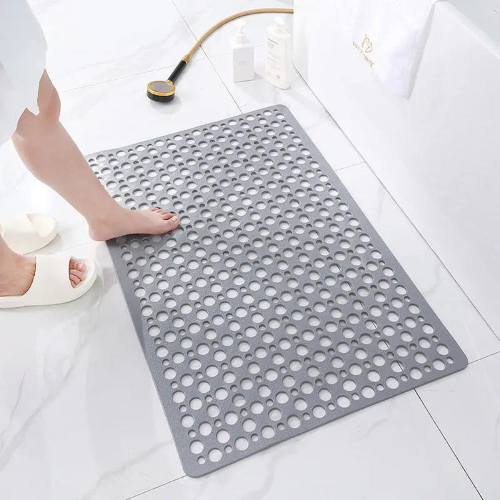 Alfombrilla de ducha HydraSafe con diseño antideslizante y resistente al moho para baños higiénicos