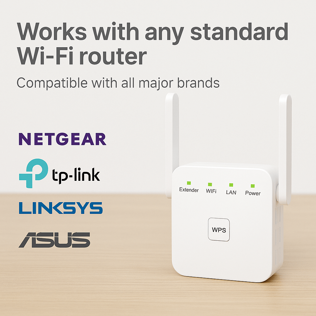 AeroLink Ultra Dual-Band WiFi Extender For Home Use And Garden