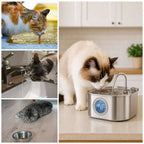 SereneFlow Vet-Grade Pet Fountain For Quiet Operation And Easy Cleaning