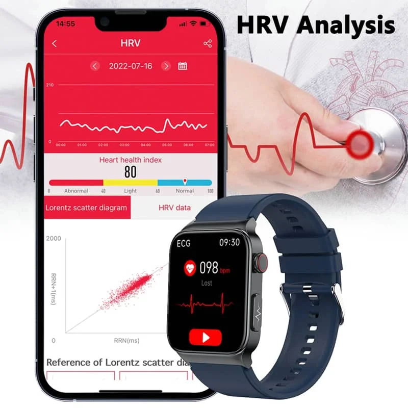 Smartwatch With Health Monitoring By AeroPulse, 1.83-Inch Display