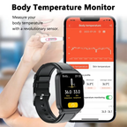 Smartwatch Med Sundhedsovervågning Fra AeroPulse, 1,83-Tommer Skærm