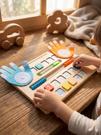 Kids Wooden Math Board – Interactive Counting and Number Learning Toy