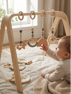 Set of 4 Wooden Baby Play Gym Toys