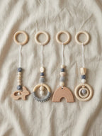 Set of 4 Wooden Baby Play Gym Toys