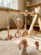 Set of 4 Wooden Baby Play Gym Toys