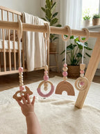 Set of 4 Wooden Baby Play Gym Toys