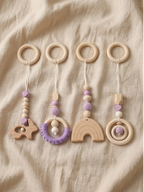 Set of 4 Wooden Baby Play Gym Toys