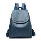Vintage Leather Women's Backpack - Isabella
