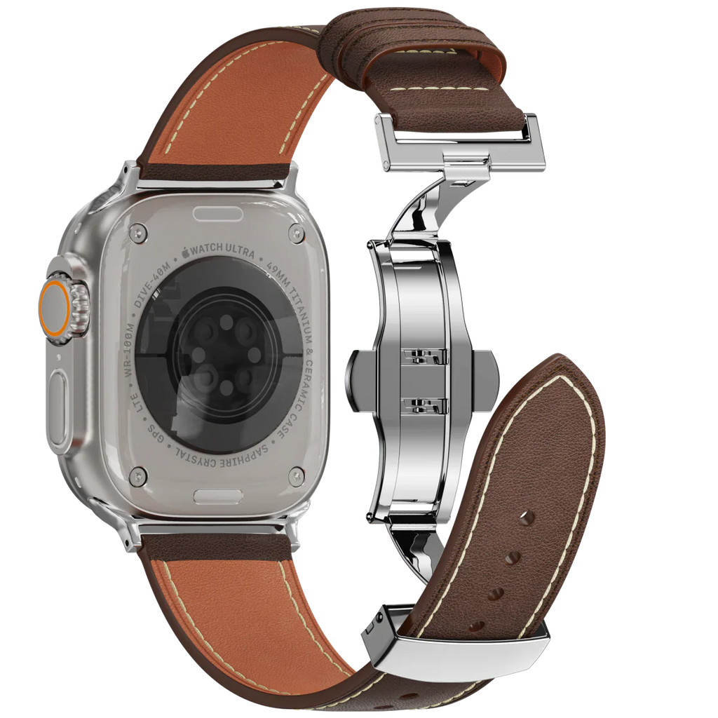 Řemínek na Apple Watch s motýlkovou sponou od značky Avelon
