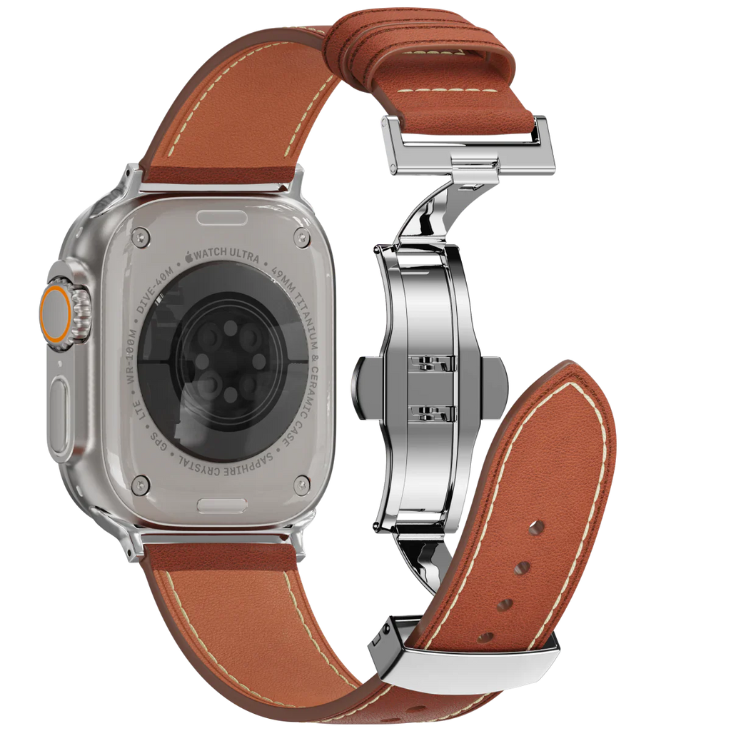 Řemínek na Apple Watch s motýlkovou sponou od značky Avelon