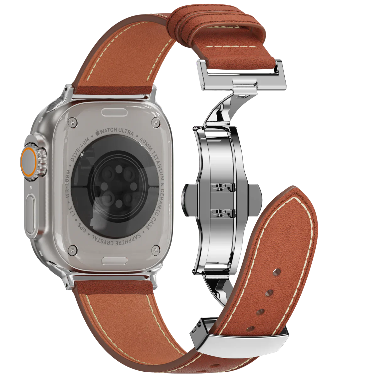 Řemínek na Apple Watch s motýlkovou sponou od značky Avelon