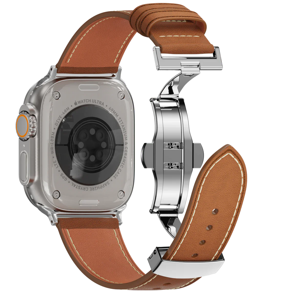 Řemínek na Apple Watch s motýlkovou sponou od značky Avelon