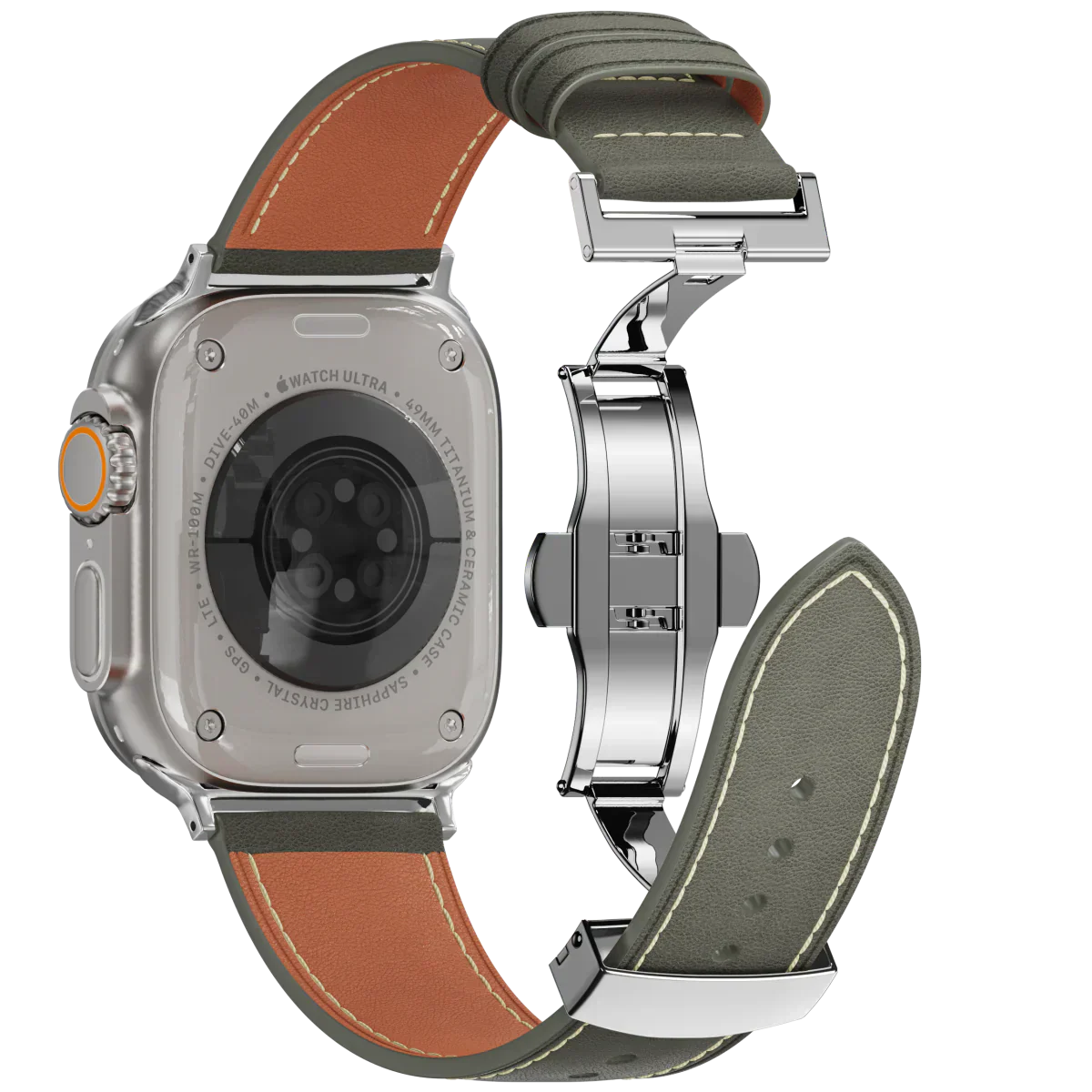 Řemínek na Apple Watch s motýlkovou sponou od značky Avelon
