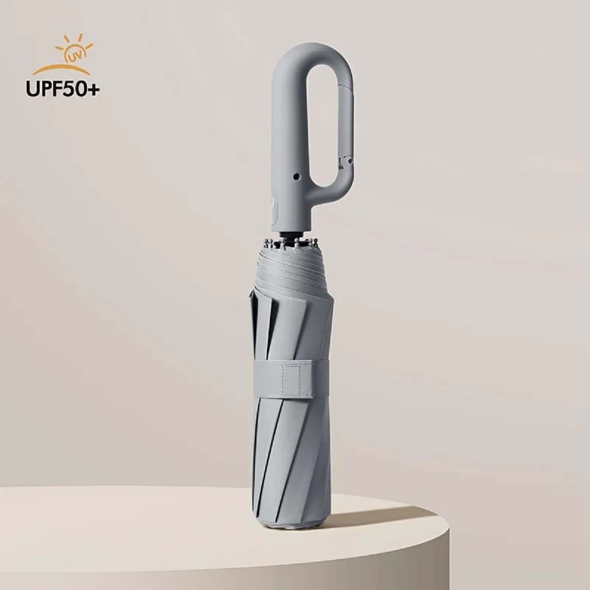 Ombrello Pieghevole Automatico AerisGuard con Manico a Fibbia Antivento per Ogni Condizione Climatiche