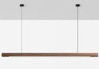 Lampada a sospensione in legno LED regolabile SolaraWood per sale da pranzo