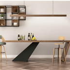 Lampada a sospensione in legno LED regolabile SolaraWood per sale da pranzo