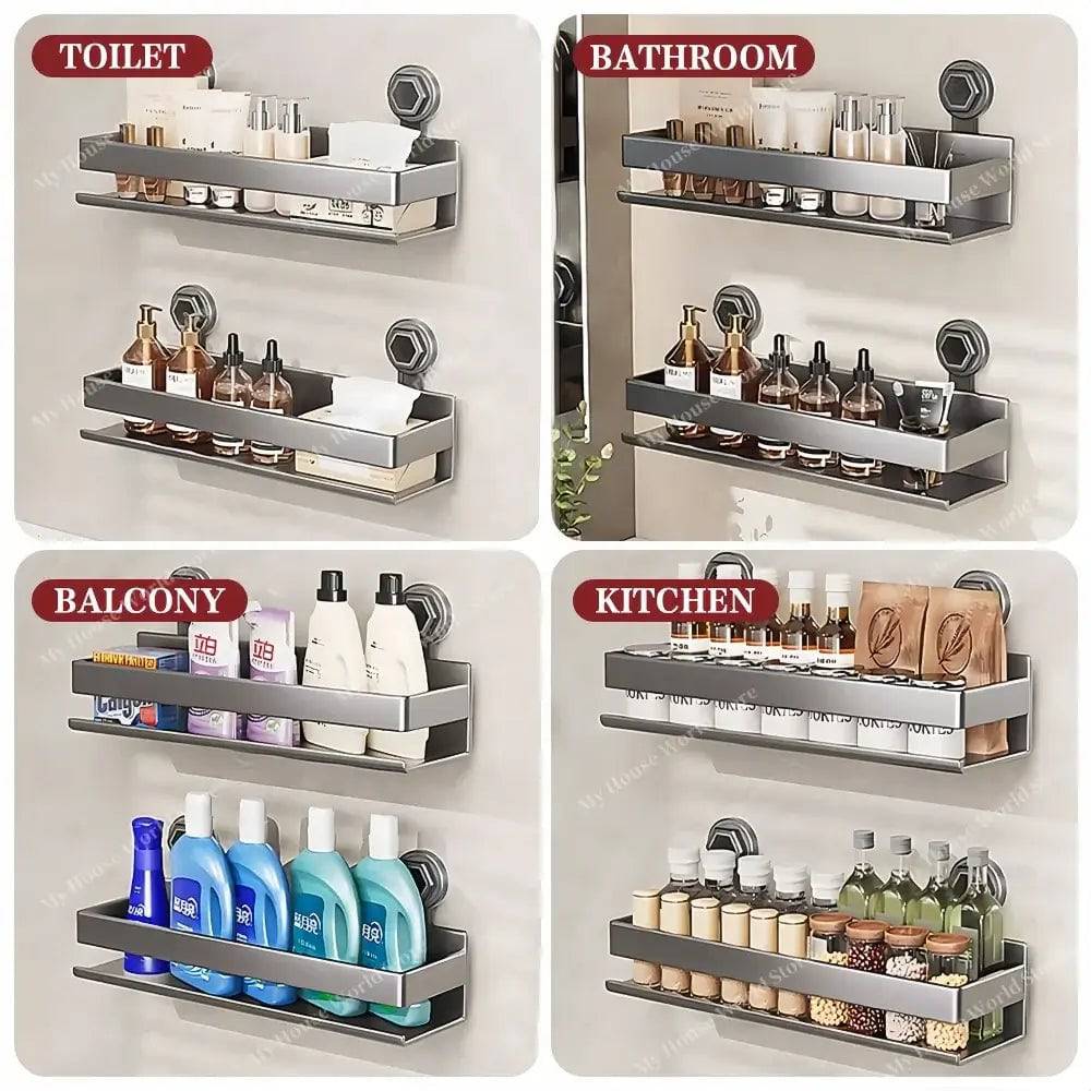 Soporte de especias Vera con ventosas para montaje en pared para cocina