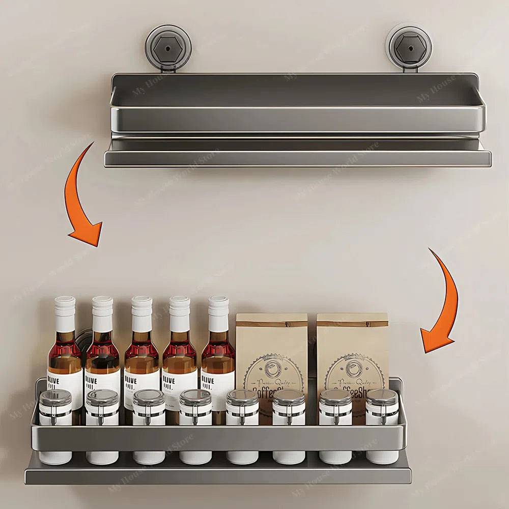 Soporte de especias Vera con ventosas para montaje en pared para cocina