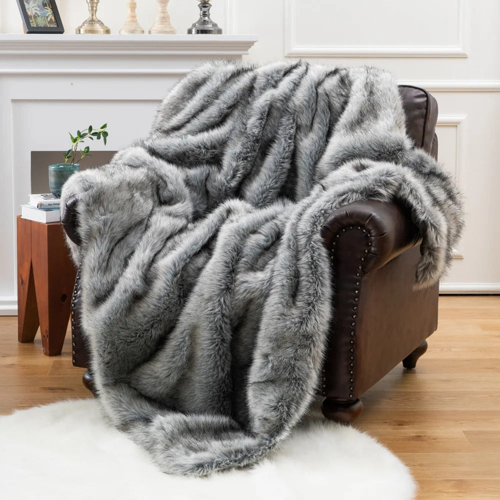 AstraNook Plush Faux-Fur Blanket For Cozy Home Comfort