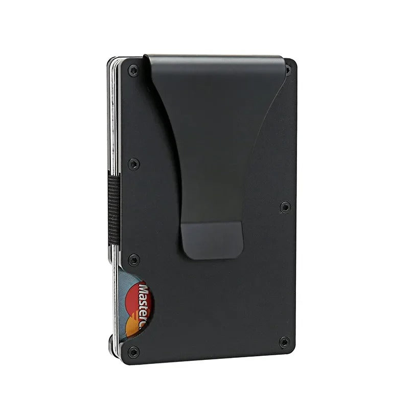Kirrea Titanium Card Holder RFID Matte Cobalt Slim Unisex Accessory