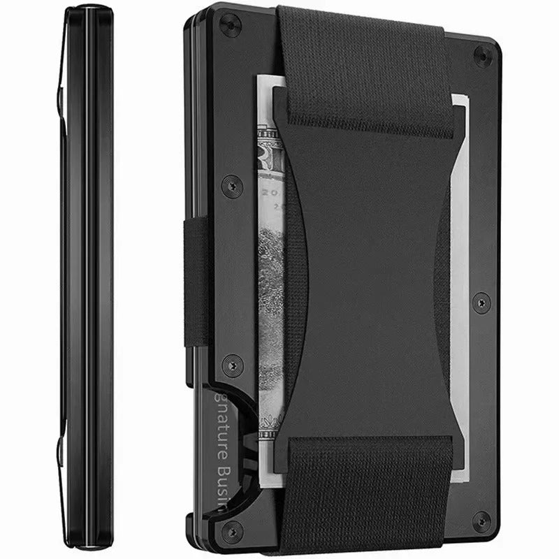 Kirrea Titanium Card Holder RFID Matte Cobalt Slim Unisex Accessory