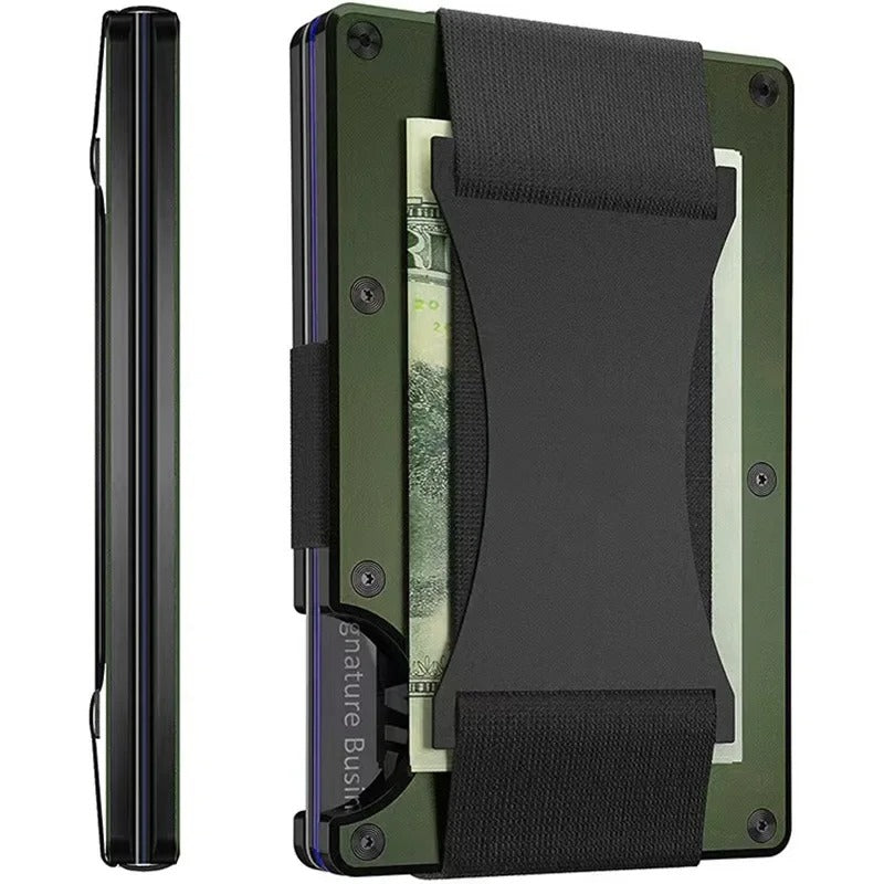 Kirrea Titanium Card Holder RFID Matte Cobalt Slim Unisex Accessory
