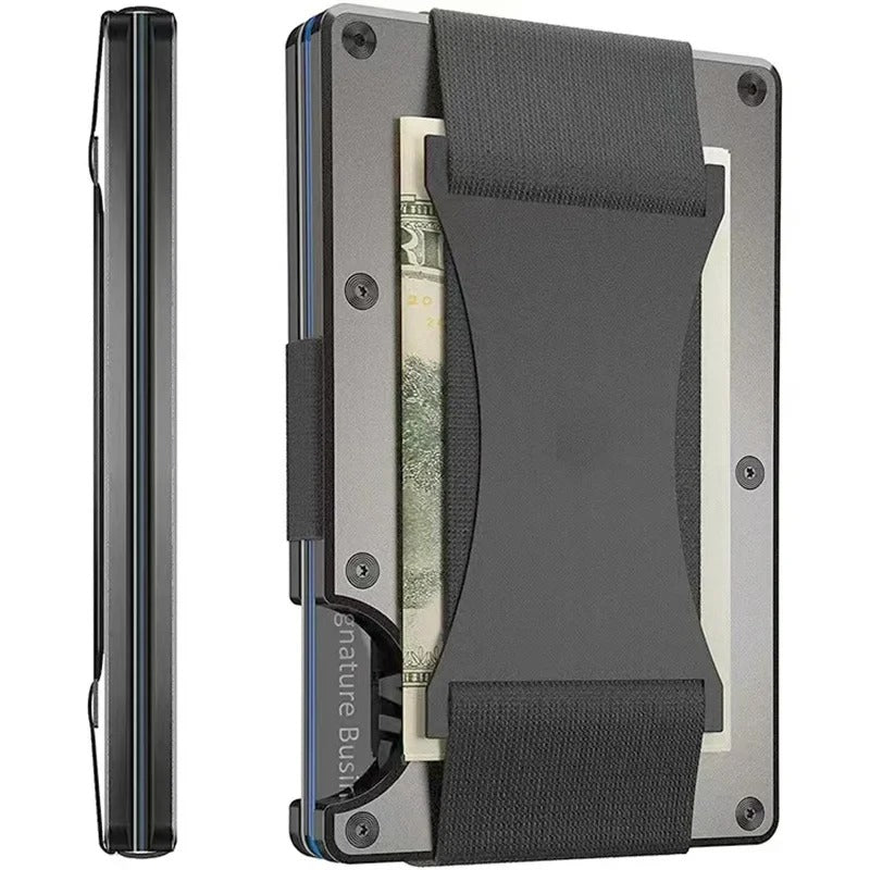 Kirrea Titanium Card Holder RFID Matte Cobalt Slim Unisex Accessory