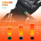 Guanti da Moto Riscaldati VeloWarm Ricaricabili via USB per Gite al Freddo