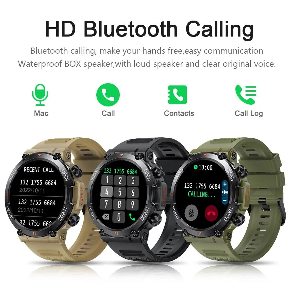 FortisX Titan Rugged Tactical Smartwatch With Extended Battery Life
