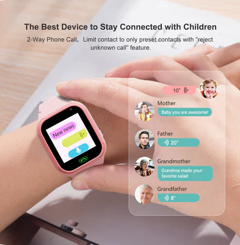 NovaTrack 儿童 GPS 手表，实时定位追踪