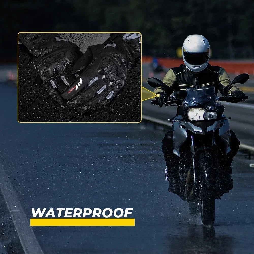 Guanti da Moto Riscaldati VeloWarm Ricaricabili via USB per Gite al Freddo