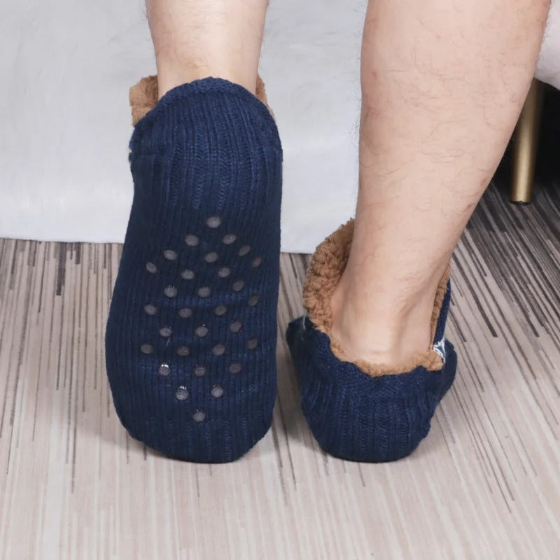 Meias LyraNest para Uso Interior no Inverno em Casa com Solas Antiderrapantes