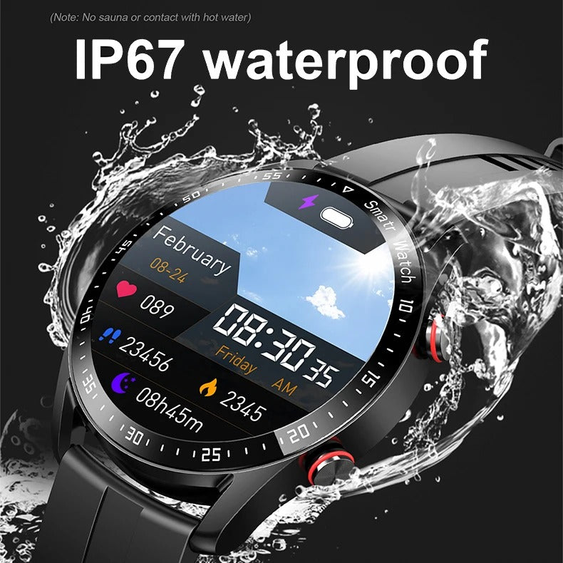 Alera Men's Smartwatch With Fitness Tracking And Bluetooth Connectivity